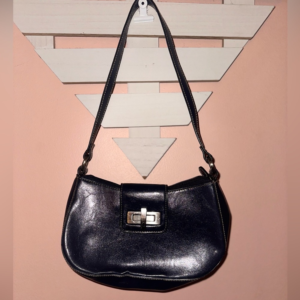 dark blue purse